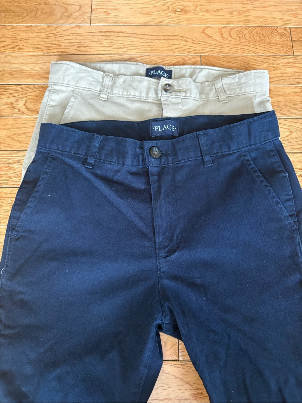 Place Boys' Navy and Khaki Chino Pants - 2 for 15.00
